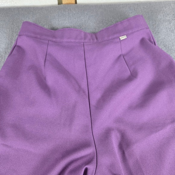 Vintage Levis Sta-Prest Purple High Waisted Wide Leg Trousers Size 14 Womens - Picture 11 of 12